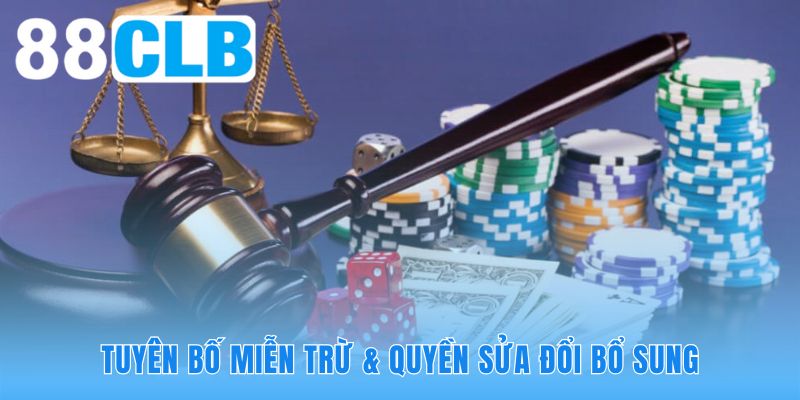 Điều khoản sử dụng quy định miễn trừ trách nhiệm pháp lý